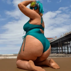 Playful Promises WHAT'S NEW Swimsuit - Phone Home - Teal