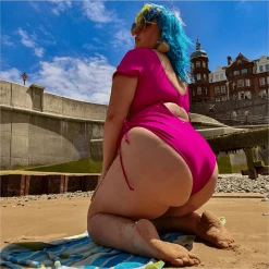 Playful Promises Swimsuit - Show Me The Money - Hot Pink WHAT'S NEW