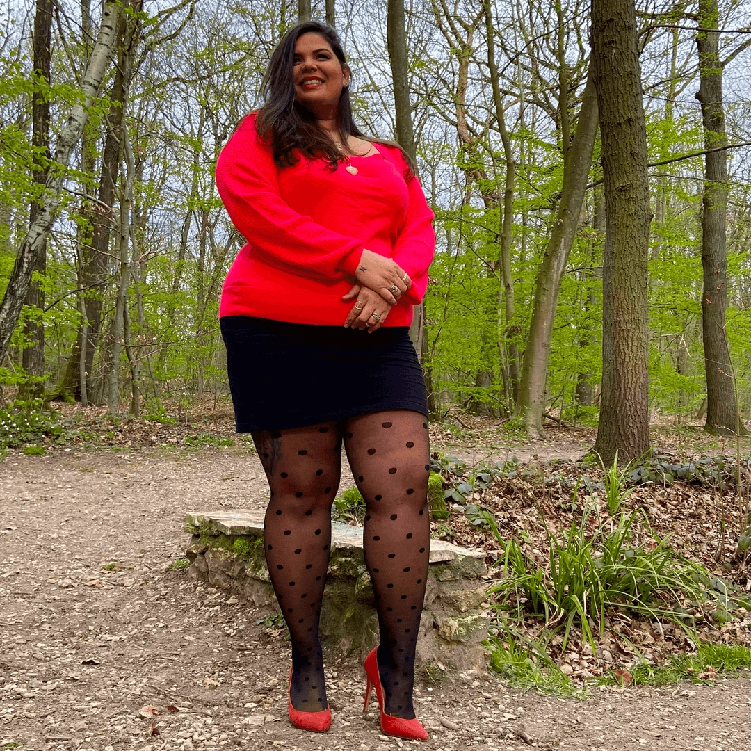 Calzifico Toninelli Semi-Opaque Tights - Polka Baby