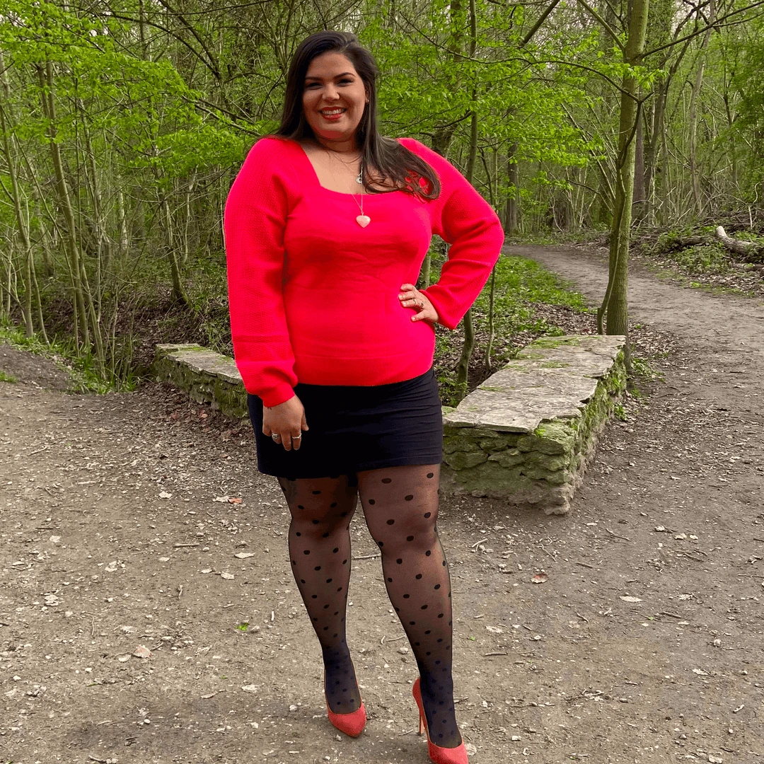 Calzifico Toninelli Semi-Opaque Tights - Polka Baby