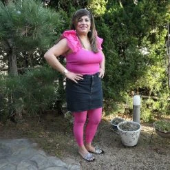 Calzifico Toninelli Opaque Footless Tights - Bubblegum