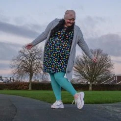 Calzifico Toninelli Opaque Footless Tights - Mosaic