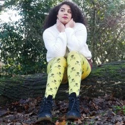 Calzifico Toninelli Opaque Skullz Tights - Toxic