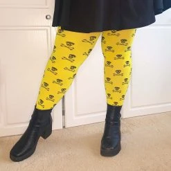 Calzifico Toninelli Opaque Skullz Tights - Toxic