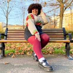 Calzifico Toninelli Super-Opaque Tights - Burgundy