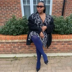 Calzifico Toninelli Super-Opaque Tights - Navy