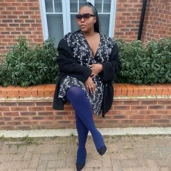 Calzifico Toninelli Super-Opaque Tights - Navy