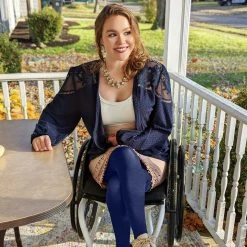 Calzifico Toninelli Super-Opaque Tights - Navy