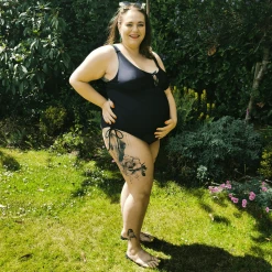Playful Promises WHAT'S NEW Maternity Swimsuit - That Loving Feel'in - Black