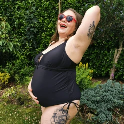 Playful Promises WHAT'S NEW Maternity Swimsuit - That Loving Feel'in - Black
