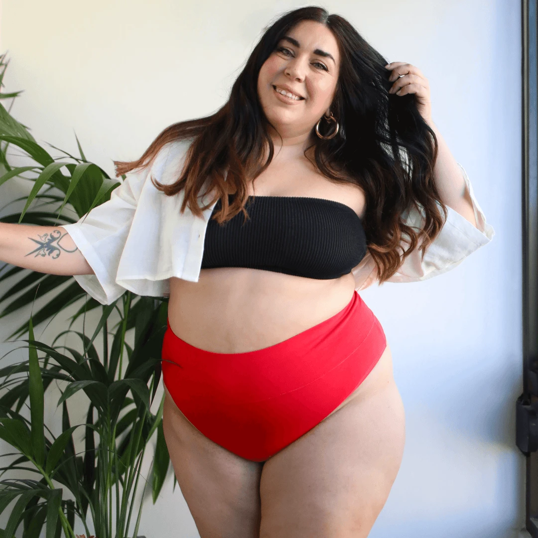 Novateks WHAT'S NEW Cheeky High Leg - Lobster