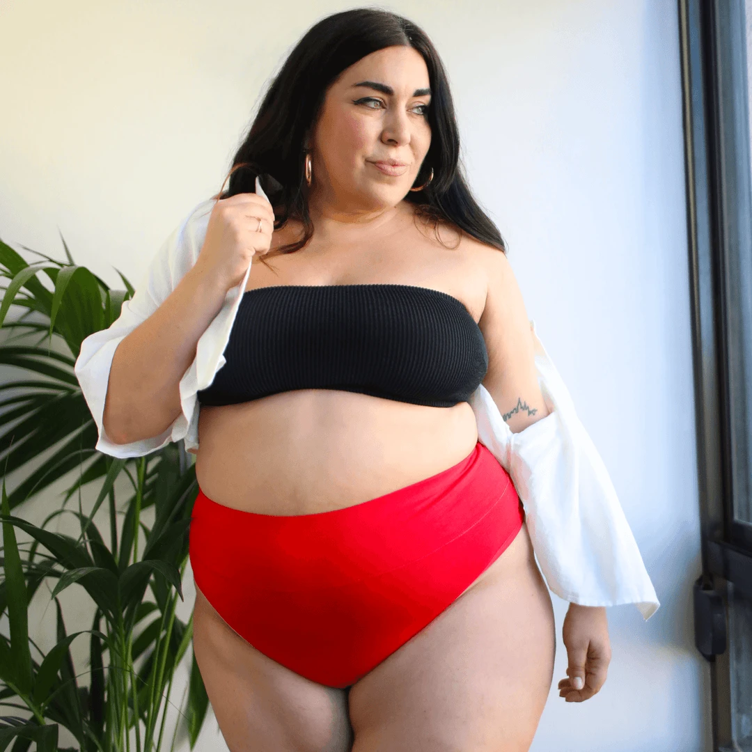 Novateks WHAT'S NEW Cheeky High Leg - Lobster