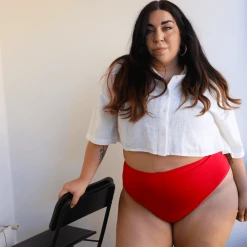 Novateks WHAT'S NEW Cheeky High Leg - Lobster