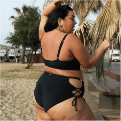 Playful Promises WHAT'S NEW Bikini Bottoms - What Babe? - Black