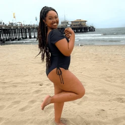 Playful Promises WHAT'S NEW Swimsuit - Show Me The Money - Black