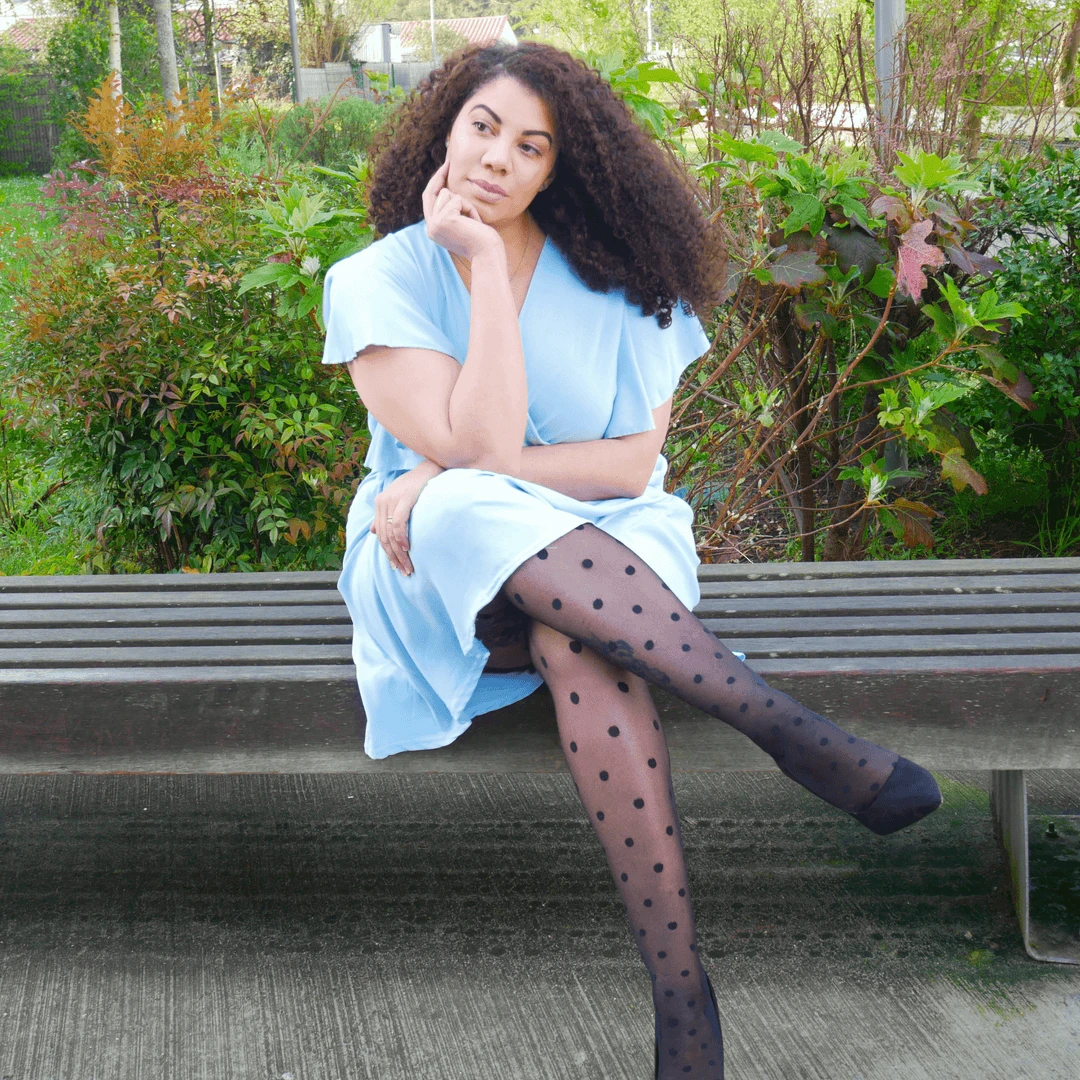 Calzifico Toninelli Semi-Opaque Tights - Polka Baby