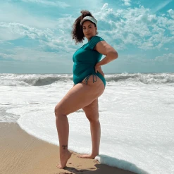 Playful Promises WHAT'S NEW Swimsuit - Show Me The Money - Teal