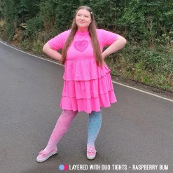 Calzifico Toninelli Semi-Opaque Polka - Shortcake