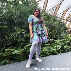 Calzifico Toninelli Semi-Opaque Polka - Cassis De Violet