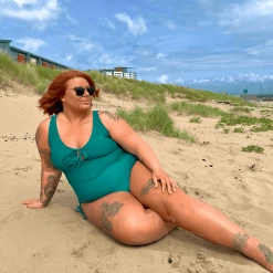 Playful Promises WHAT'S NEW Swimsuit - Phone Home - Teal