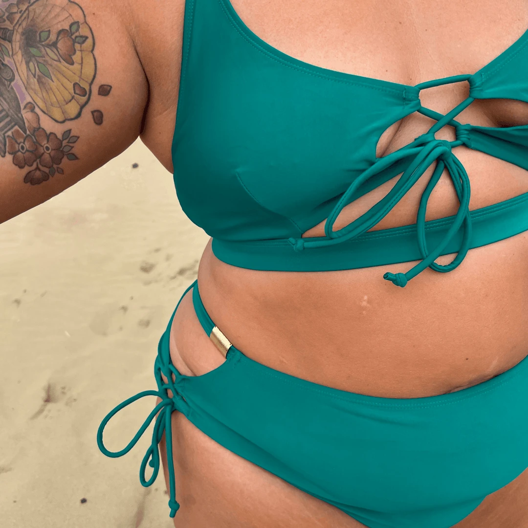 Playful Promises Bikini Top - What Babe? - Teal