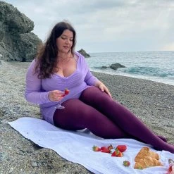 Calzifico Toninelli Opaque Tights - Plum