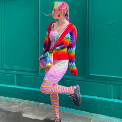 Calzifico Toninelli Opaque Tights - Pride - Janelle