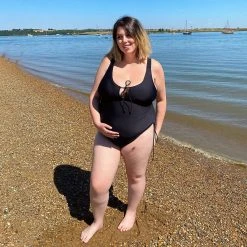 Playful Promises WHAT'S NEW Maternity Swimsuit - That Loving Feel'in - Black