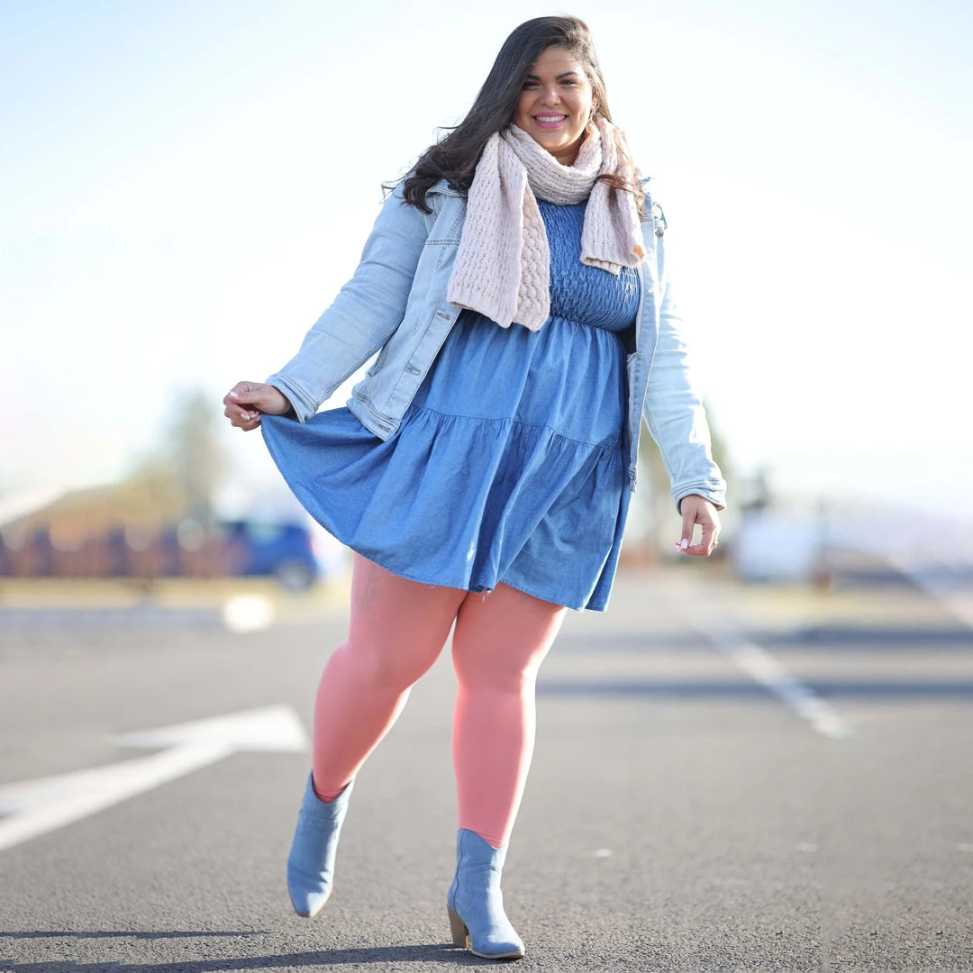 Calzifico Toninelli Opaque Footless Tights - Abricot