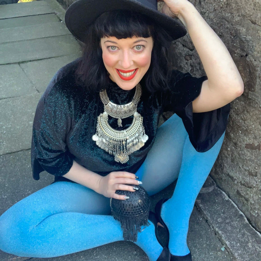 Calzifico Toninelli Opaque Stardust Tights - Queen Vic