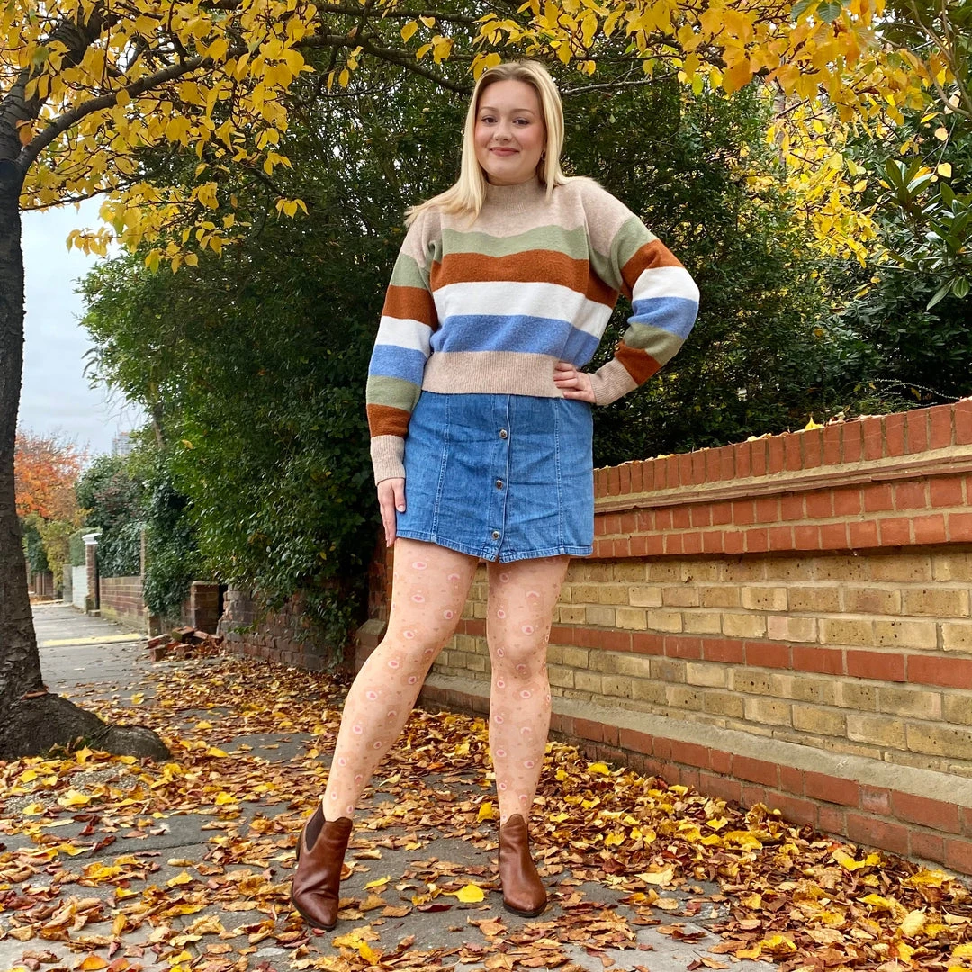 Calzifico Toninelli Opaque Tights - Tenderheart Bear