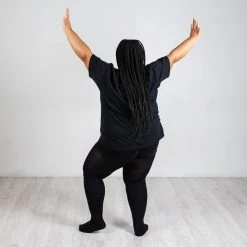 Calzifico Toninelli Super-Opaque Convertible Dance Tights - Black