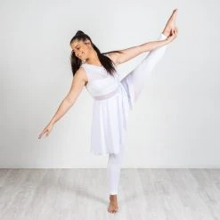 Calzifico Toninelli Super-Opaque Convertible Dance Tights - White