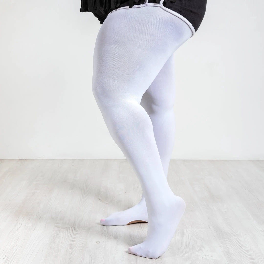 Calzifico Toninelli Super-Opaque Convertible Dance Tights - White