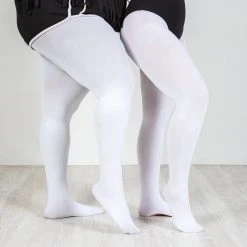 Calzifico Toninelli Super-Opaque Convertible Dance Tights - White