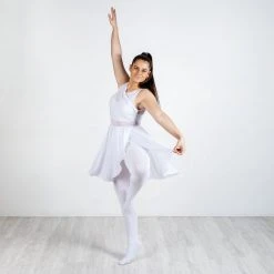 Calzifico Toninelli Super-Opaque Convertible Dance Tights - White