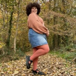 Calzifico Toninelli Super-Opaque Tights - Salmon