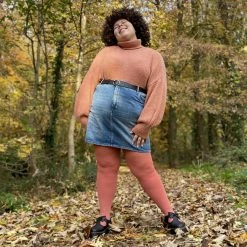 Calzifico Toninelli Super-Opaque Tights - Salmon