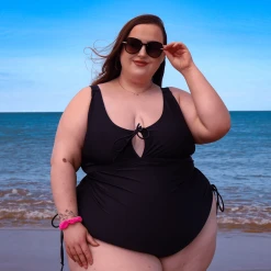 Playful Promises Swimsuit - Phone Home - Black WHAT'S NEW