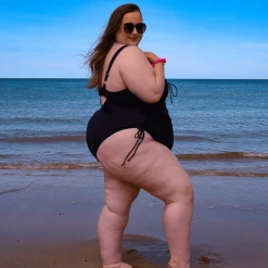 Playful Promises Swimsuit - Phone Home - Black WHAT'S NEW