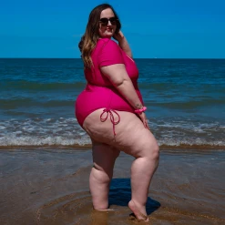 Playful Promises Swimsuit - Show Me The Money - Hot Pink WHAT'S NEW