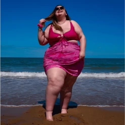 Playful Promises WHAT'S NEW Bikini Top - What Babe? - Hot Pink