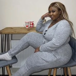 Novateks CLOTHING Jumpsuits - Grey Marl