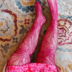 Calzifico Tonelli Fishnets - Time Warp - Raspberry Pie