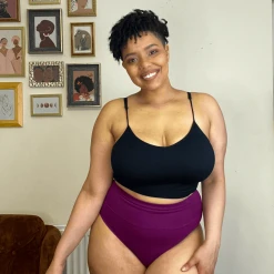 Novateks WHAT'S NEW Cheeky High Leg - Figgy Pudding