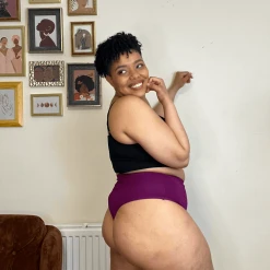 Novateks WHAT'S NEW Cheeky High Leg - Figgy Pudding