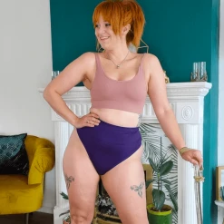 Novateks Cheeky High Leg - Suffragette Purple