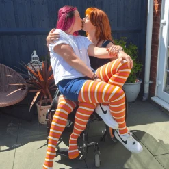 Calzifico Toninelli WHAT'S NEW Opaque Tights - Pride - Ruby