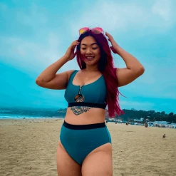 Playful Promises Bikini Bottoms - Hasta La Vista - Teal WHAT'S NEW