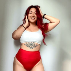 Novateks WHAT'S NEW Cheeky High Leg - Lobster